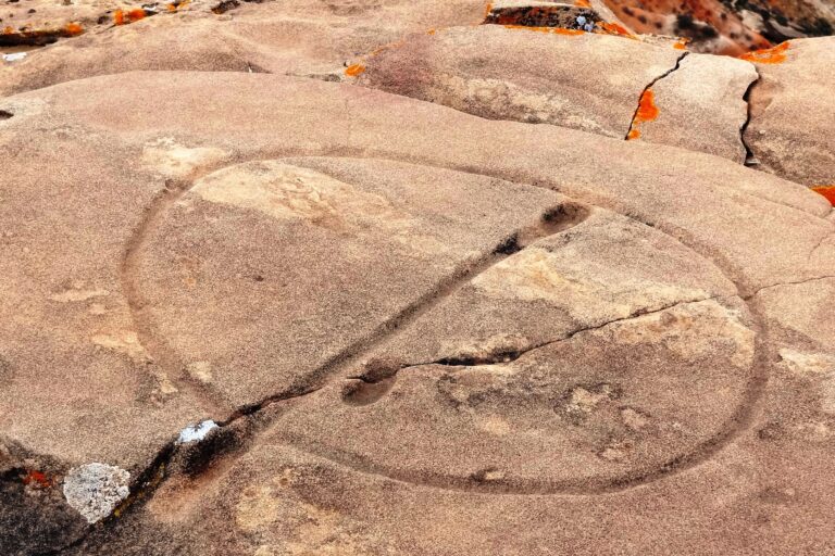 In search of the water glyph – an Anasazi adventure | Water Glyph Closeup | Adventures With Quadman | My Local Utah