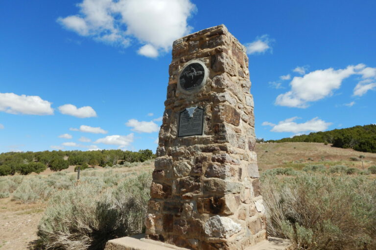 Monument marking the site of the Pony Express Station at Lookout Pass | My Local Utah