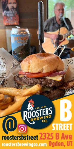 My local utah ad - roosters brewing co b street brewery and taproom.