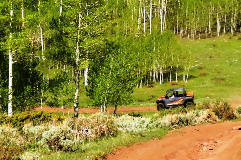 Riding the Dyer Mine Loop Trail in the beautiful Uinta Mountains at the Vernal Outlaw ATV Jamboree.