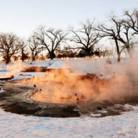 Crystal Hot Springs Winter Activities in Utah | My Local Utah Crystal hot springs surrounded by snowy mountains in logan utah perfect for a winter date My local utah