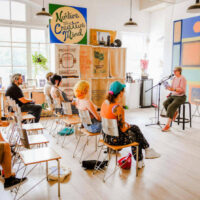 Arts and crafts class learning to make unique handmade crafts at nurture the creative mind in ogden utah Shop small business my local utah