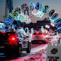 Holiday Events in Utah for Families Explore the Christmas in Color Light Displays | My Local Utah A stunning tunnel adorned with vibrant colorful lights at the christmas in color event The illuminating tunnel creates an immersive experience inviting everyone to enjoy the festive ambiance together My local utah