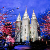 The festive lights surrounding this iconic landmark enhance the charm of temple square making it a must-visit for holiday festivities My local utah