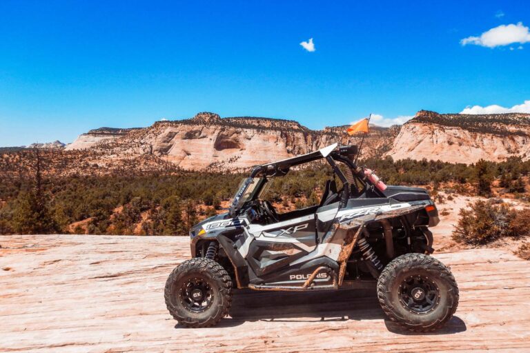 a scenic overlook of the Poverty Trail at the Kanab red Rock Jamboree - Explore ATV Trails with My Local Utah