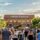 Crowd at the Harvest Moon Festival on Historic 25th Street in Ogden, Utah, with Union Station in the background
