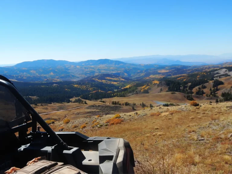 Overlooking fall colors on the west side of the tushar mountains.