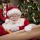 Santa claus checking his list.