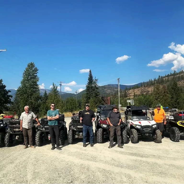 The group that when on an 11 day atv ride at clark fork.