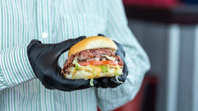 Dylan's and Warrens Right Size Burger