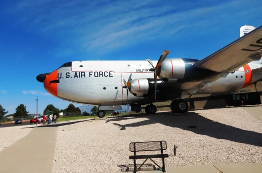 The c-124c globemaster 2 polished up for the show.